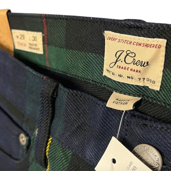 J Crew Tartan Plaid Classic Straight Leg Mens **NWT** - Picture 5 of 6